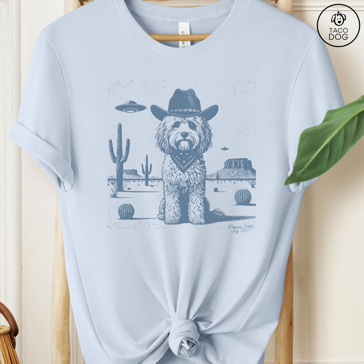 Cavapoo Cowboy UFO Ink T-Shirt