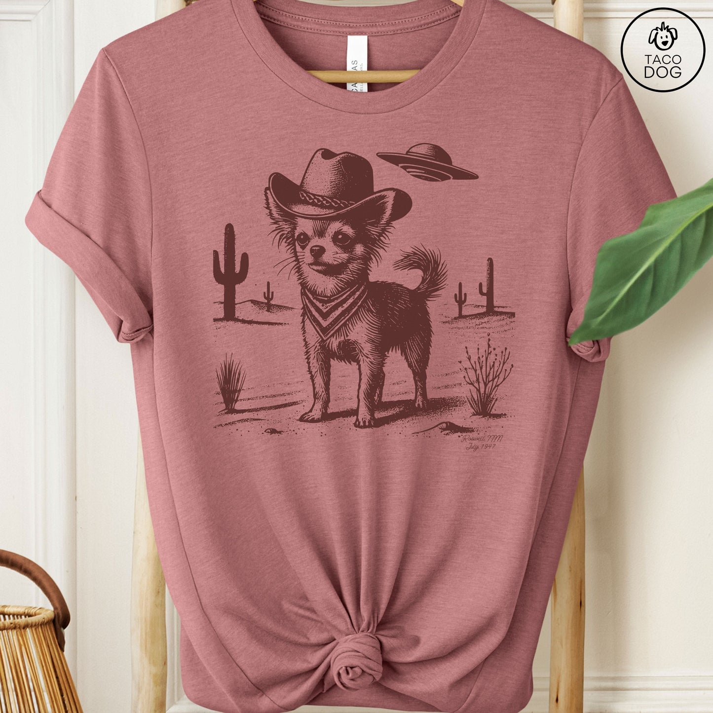 Chihuahua Ink Cowboy UFO T-Shirt