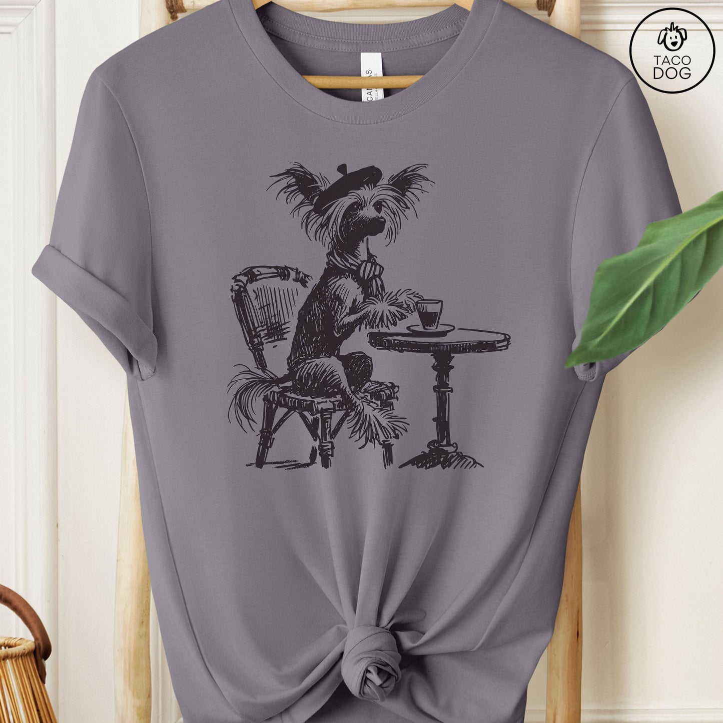 Chinese Crested Paris Coffee T-Shirt