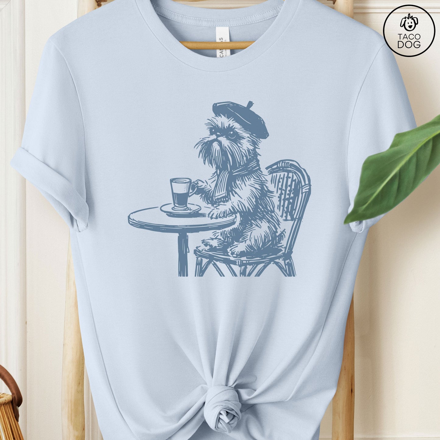 Brussels Griffon Griff France Paris Coffee T-Shirt
