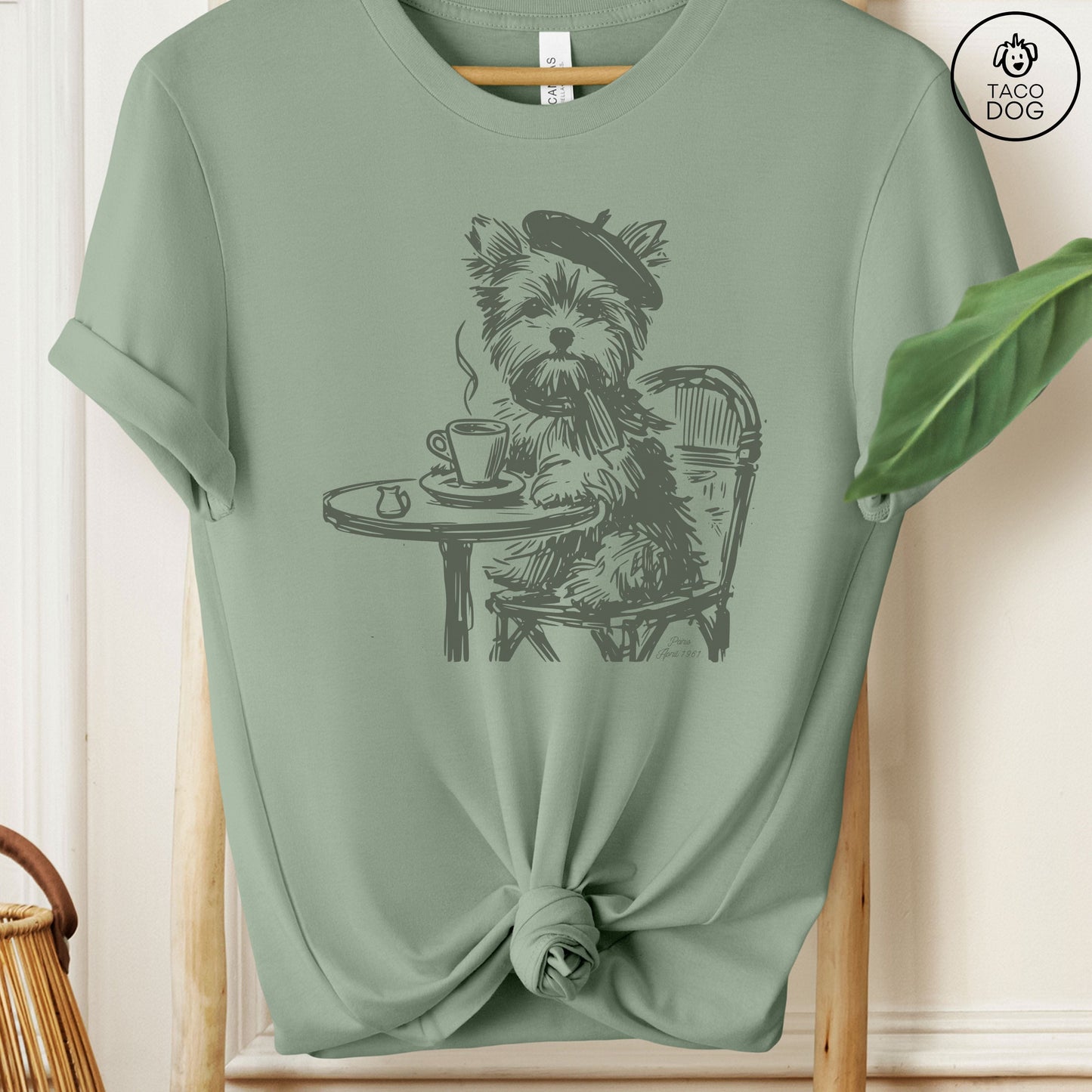 Yorkie Yorkshire Terrier Paris France T-Shirt