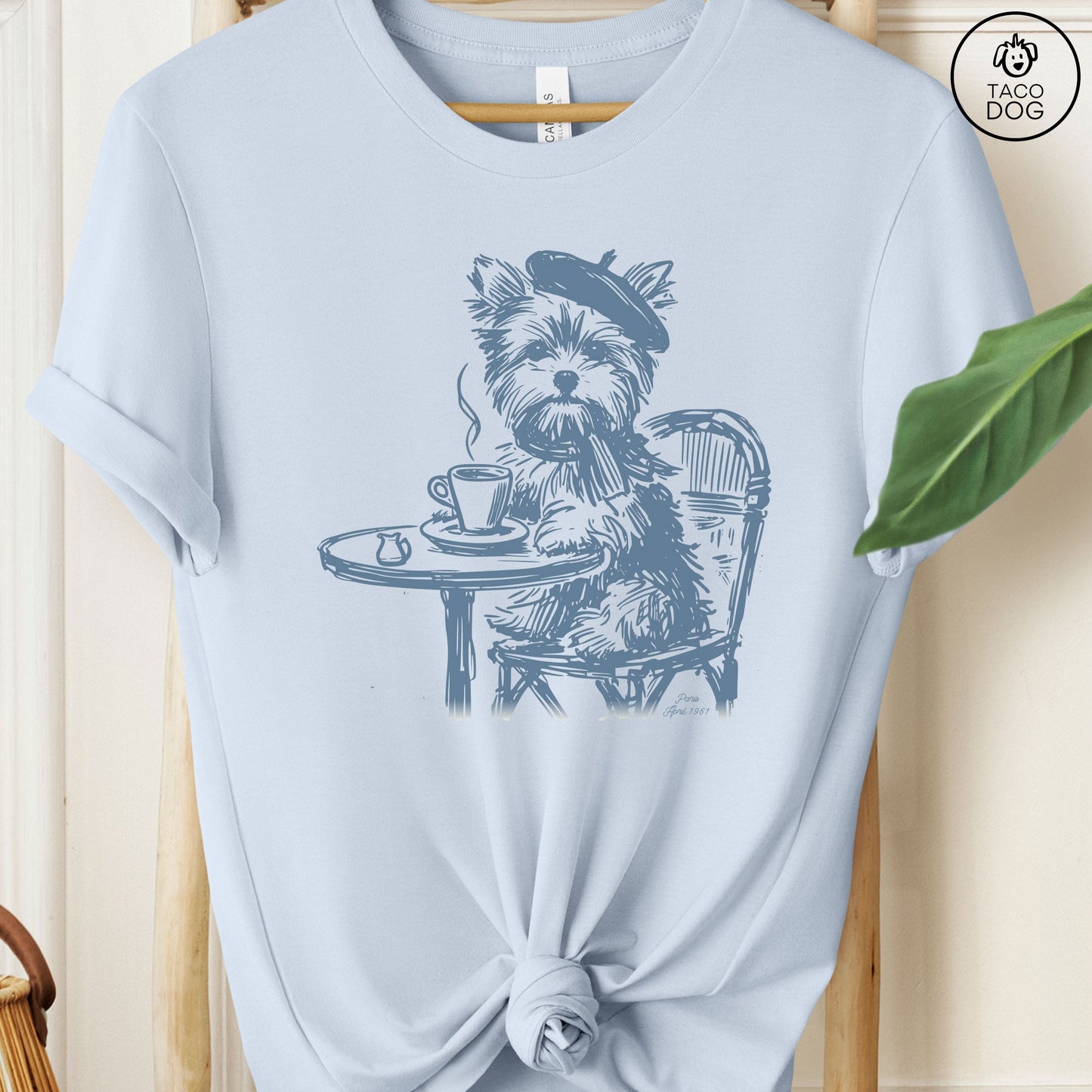 Yorkie Yorkshire Terrier Paris France T-Shirt