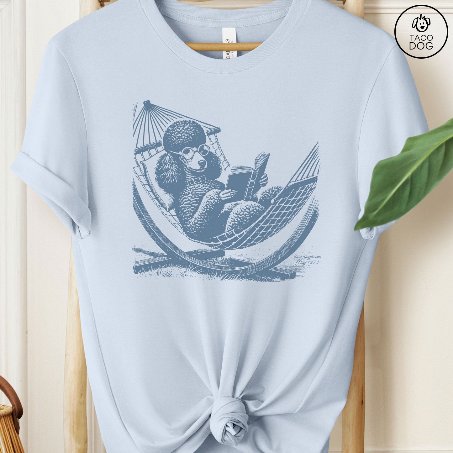 Poodle Hammock Standard Poodle Reading T-Shirt