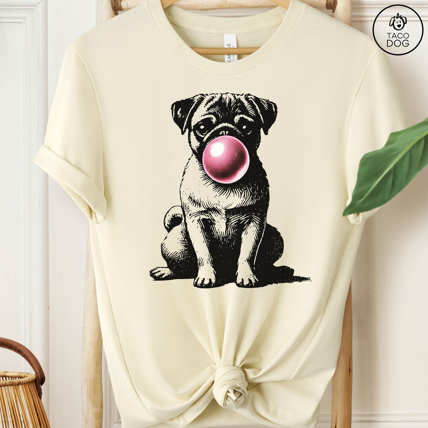 Pug Bubblegum Bubble Gum T-Shirt