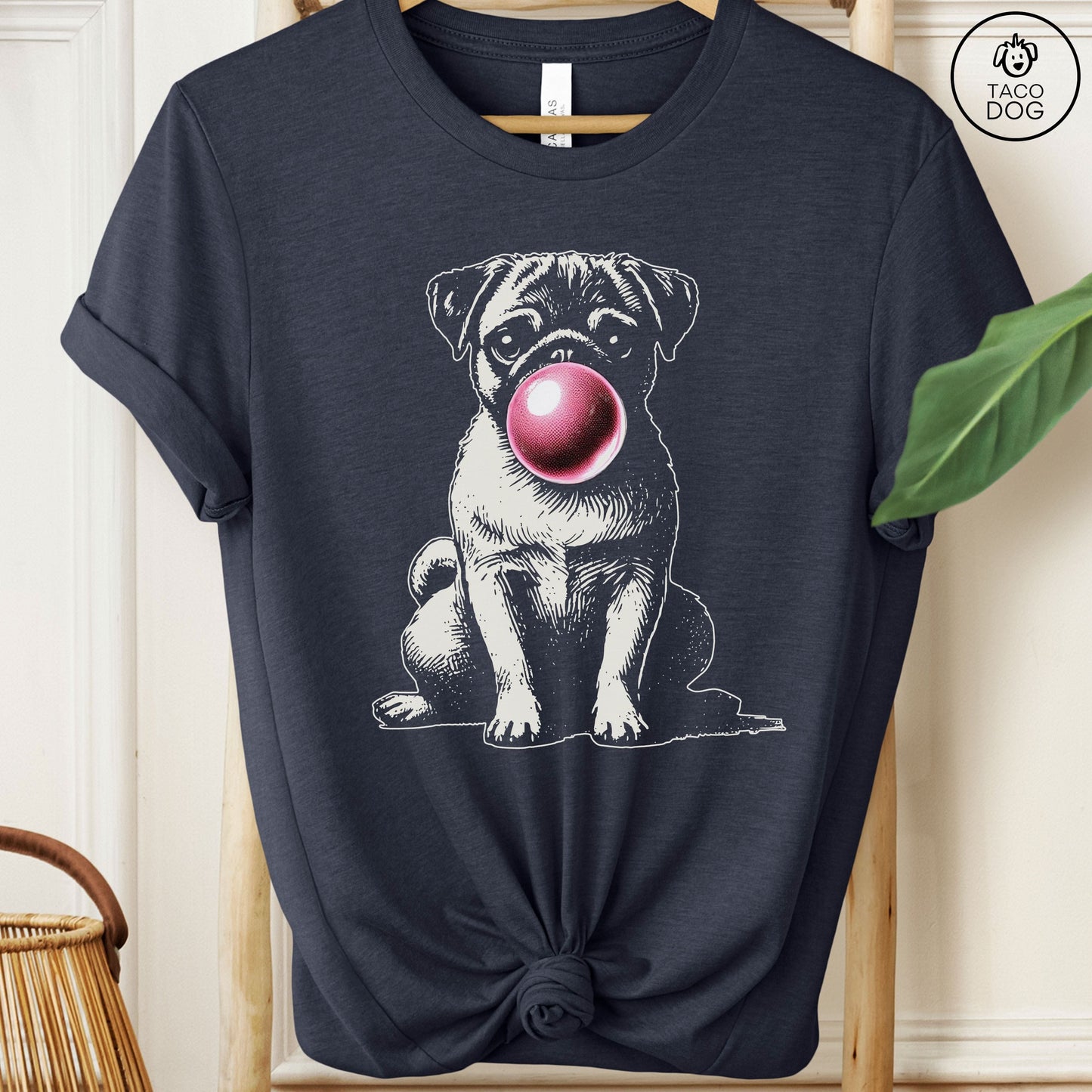 Pug Bubblegum Bubble Gum T-Shirt