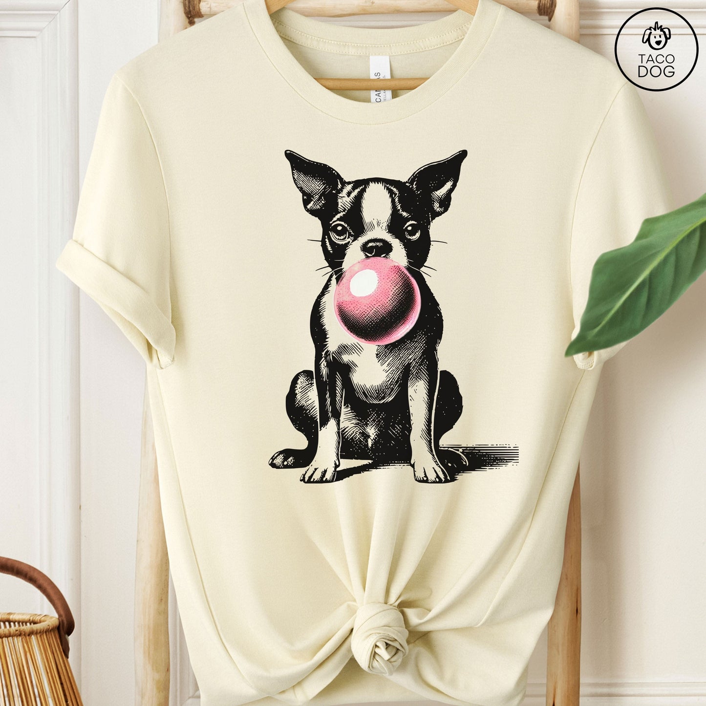 Boston Terrier Gum Bubblegum T-Shirt