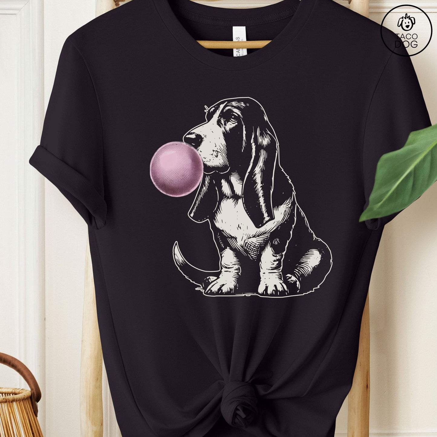 Basset Hound Bubblegum Bubble Gum T-Shirt