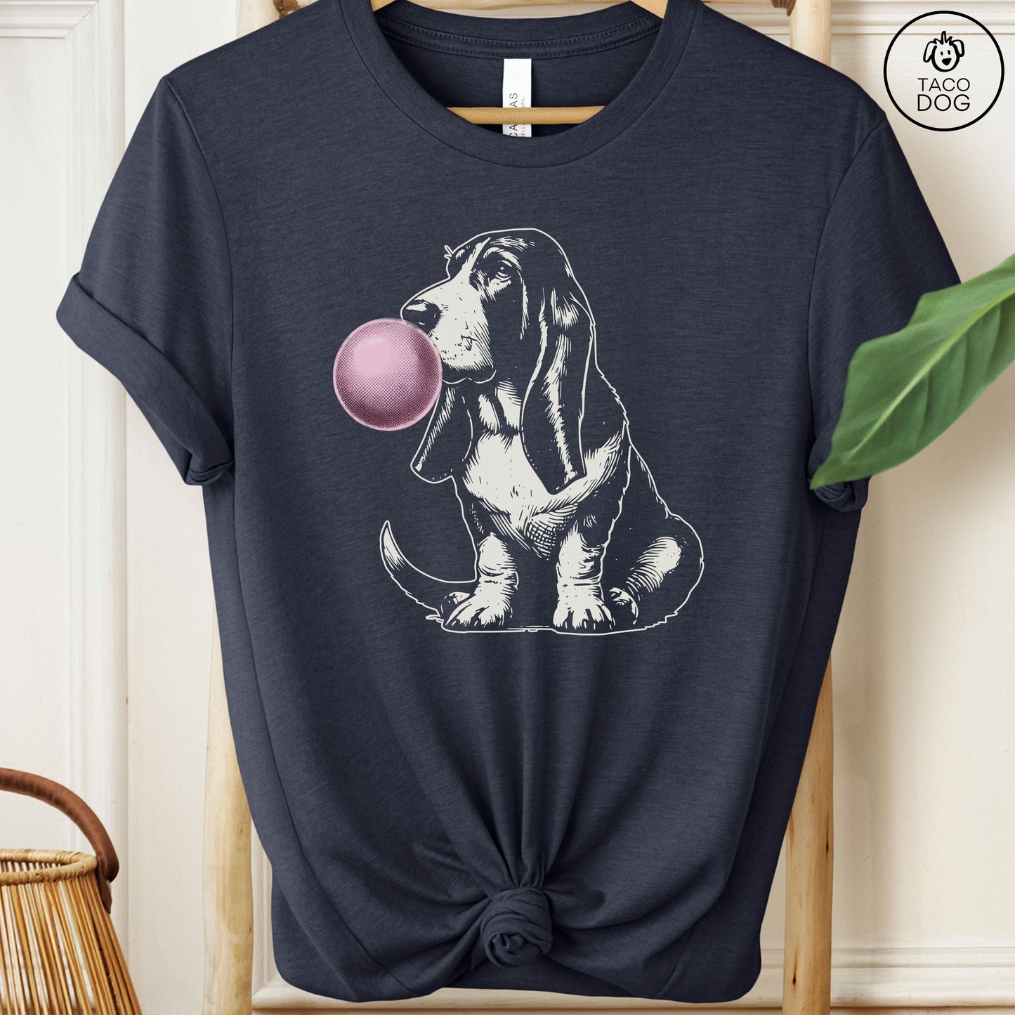 Basset Hound Bubblegum Bubble Gum T-Shirt