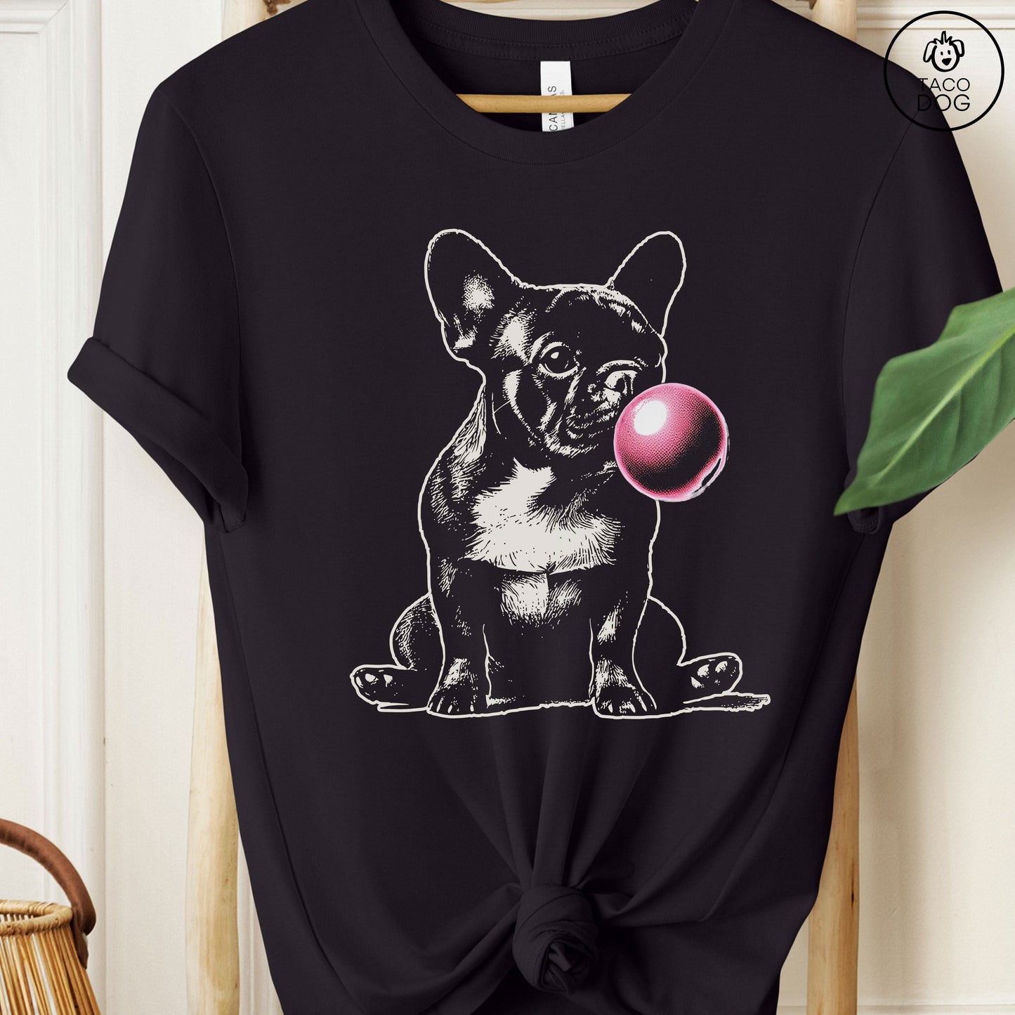 Frenchie French Bulldog Bubblegum Bubble Gum T-Shirt
