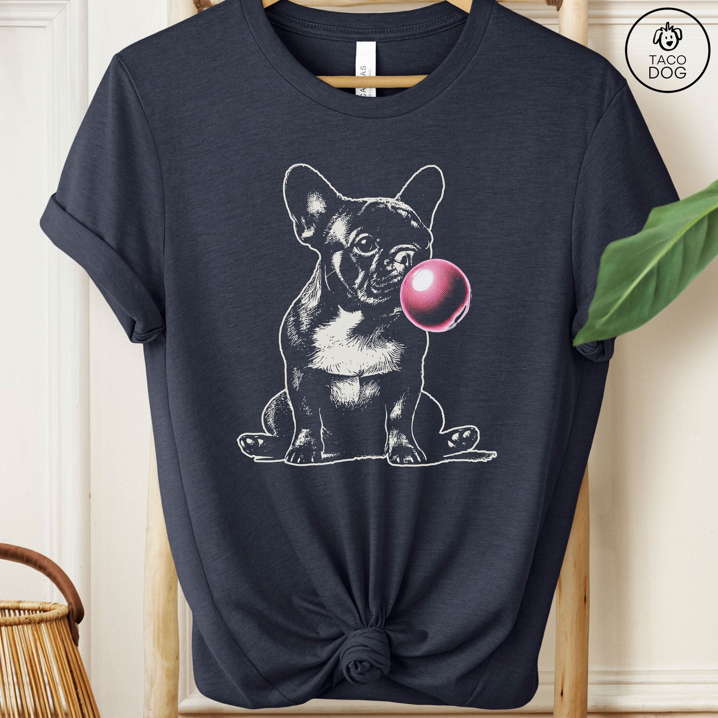 Frenchie French Bulldog Bubblegum Bubble Gum T-Shirt