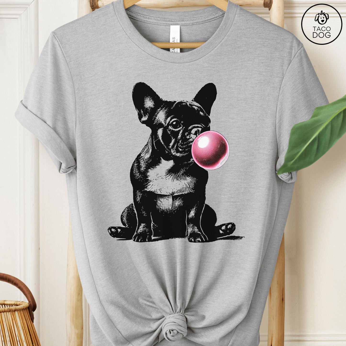 Frenchie French Bulldog Bubblegum Bubble Gum T-Shirt
