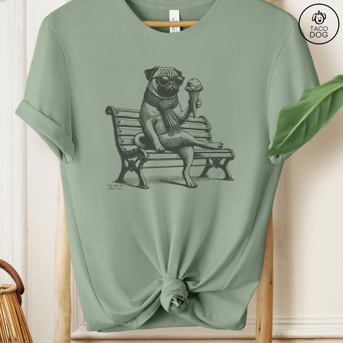 Pug Ice Cream T-Shirt