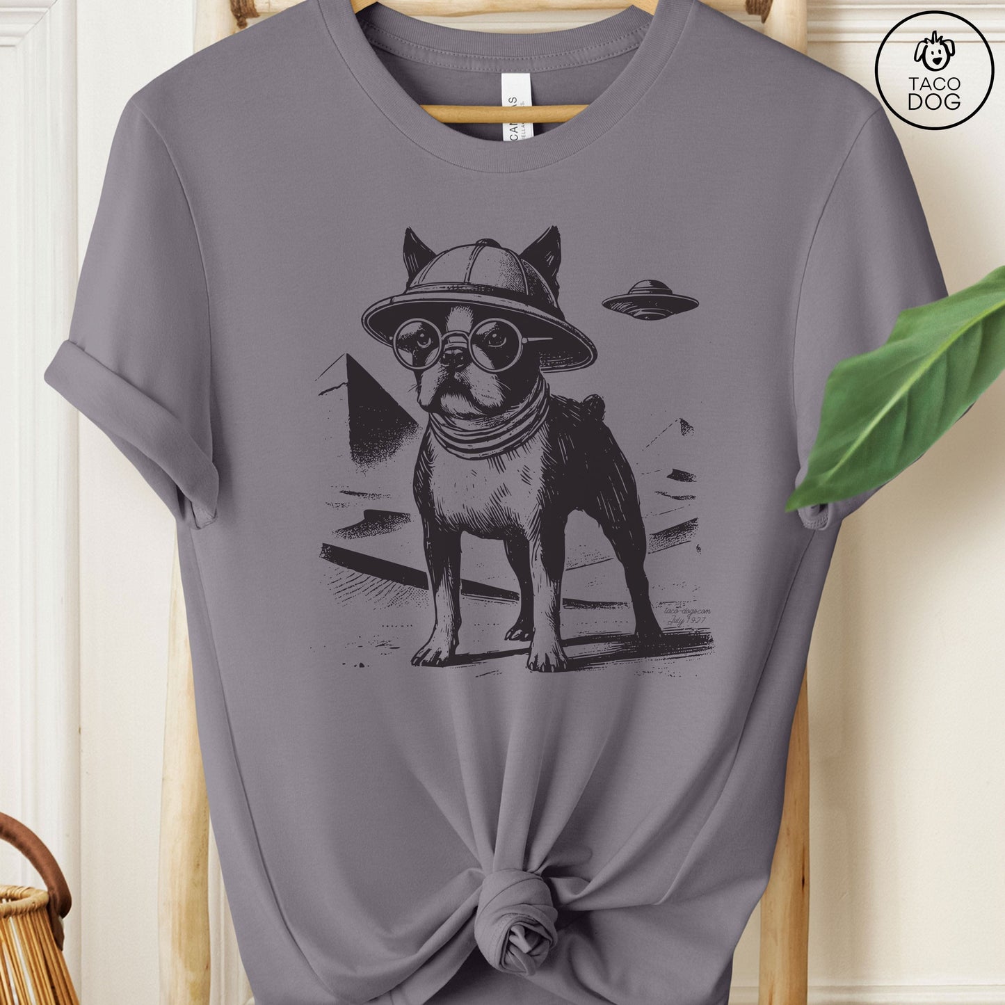 Boston Terrier Pyramid Egypt T-Shirt