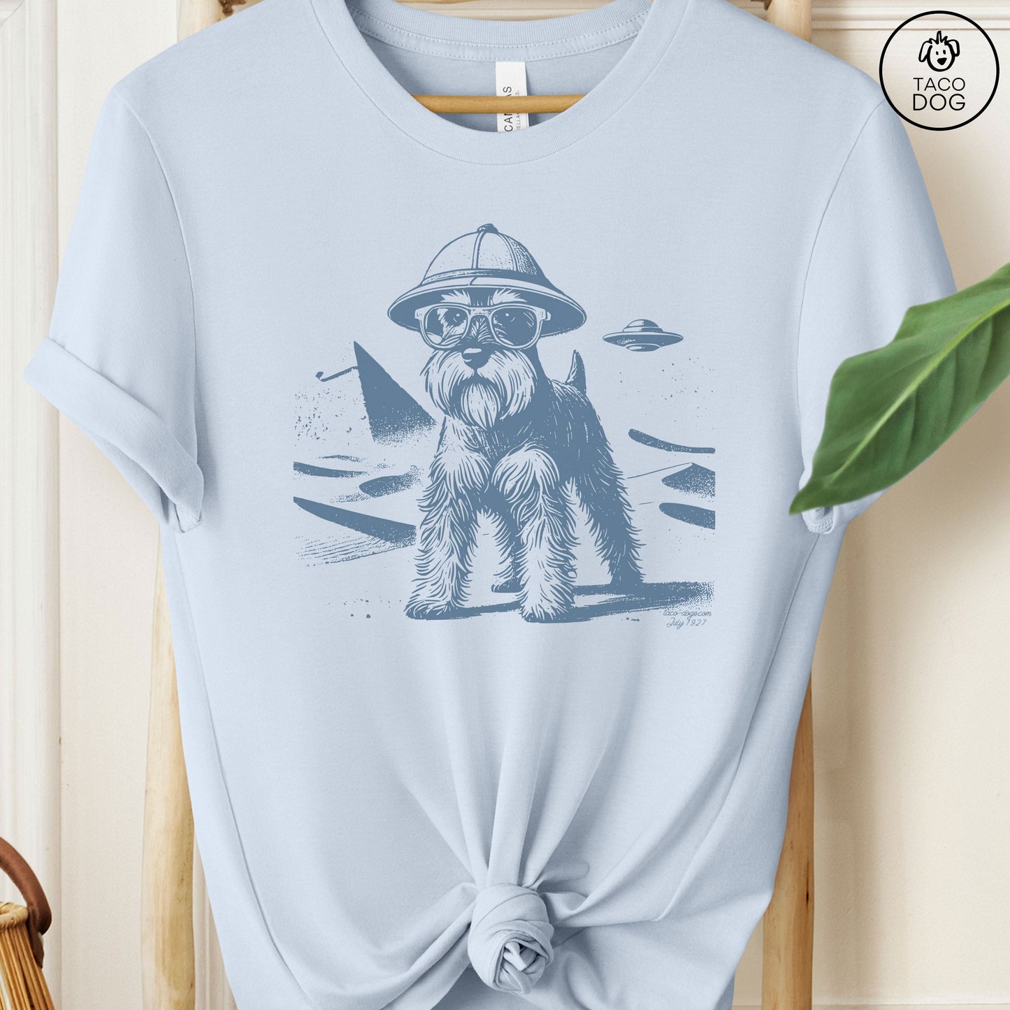 Schnauzer Egypt Pyramid Pyramids UFO T-Shirt