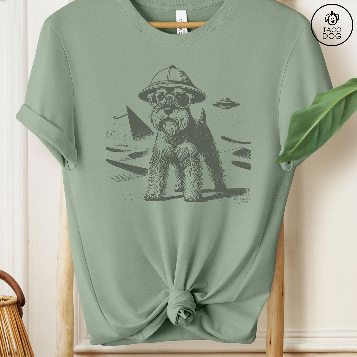 Schnauzer Egypt Pyramid Pyramids UFO T-Shirt