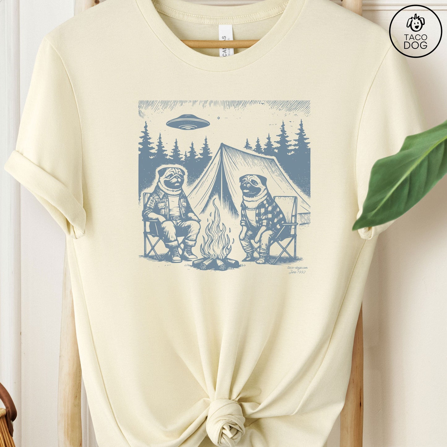 Pug Camping T-Shirt
