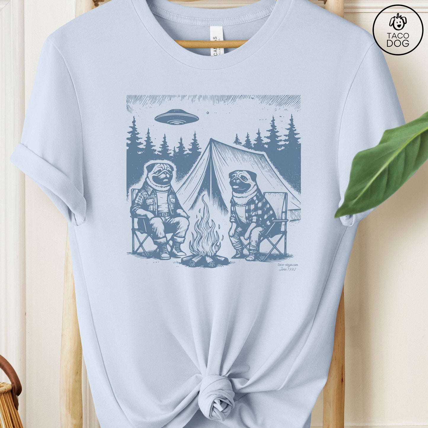 Pug Camping T-Shirt