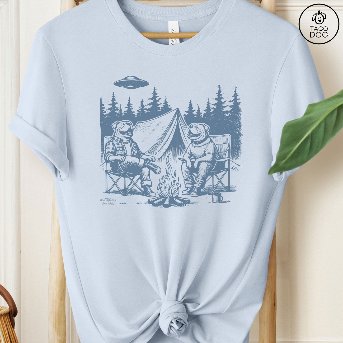English Bulldog Camping T-Shirt