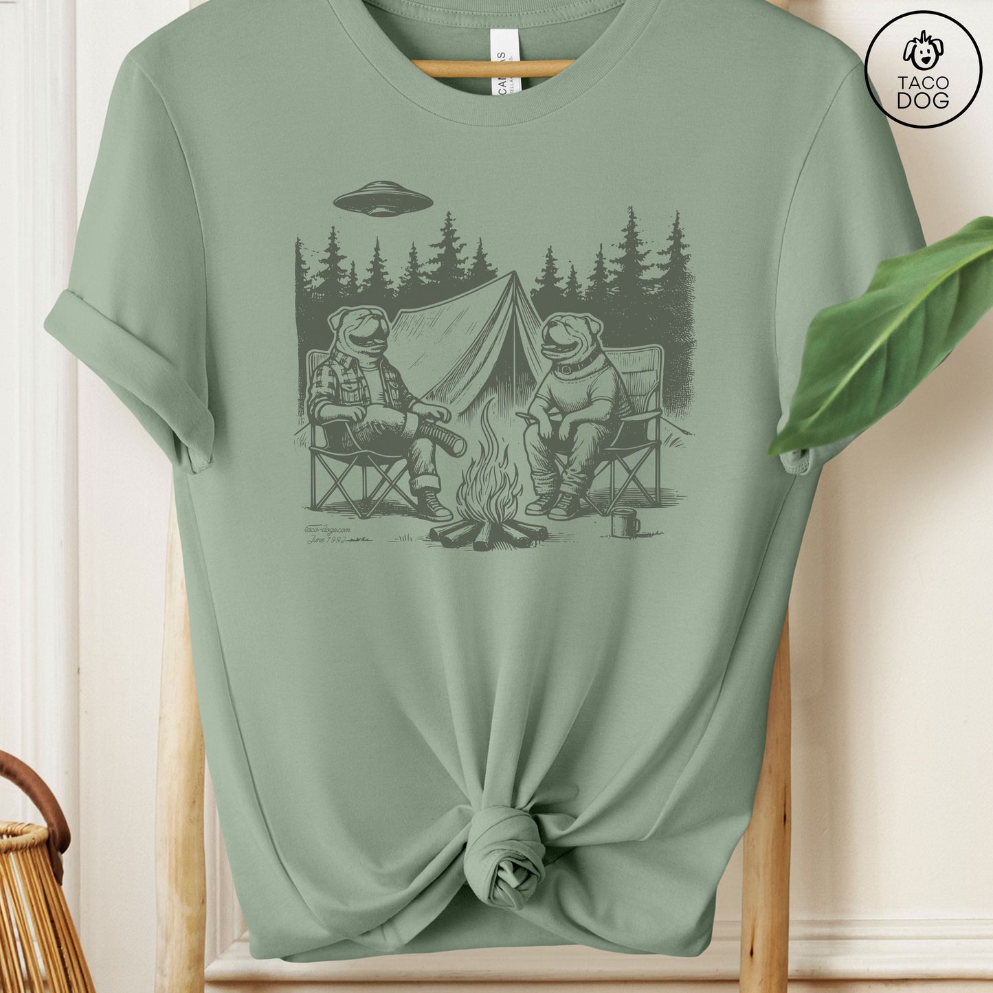 English Bulldog Camping T-Shirt