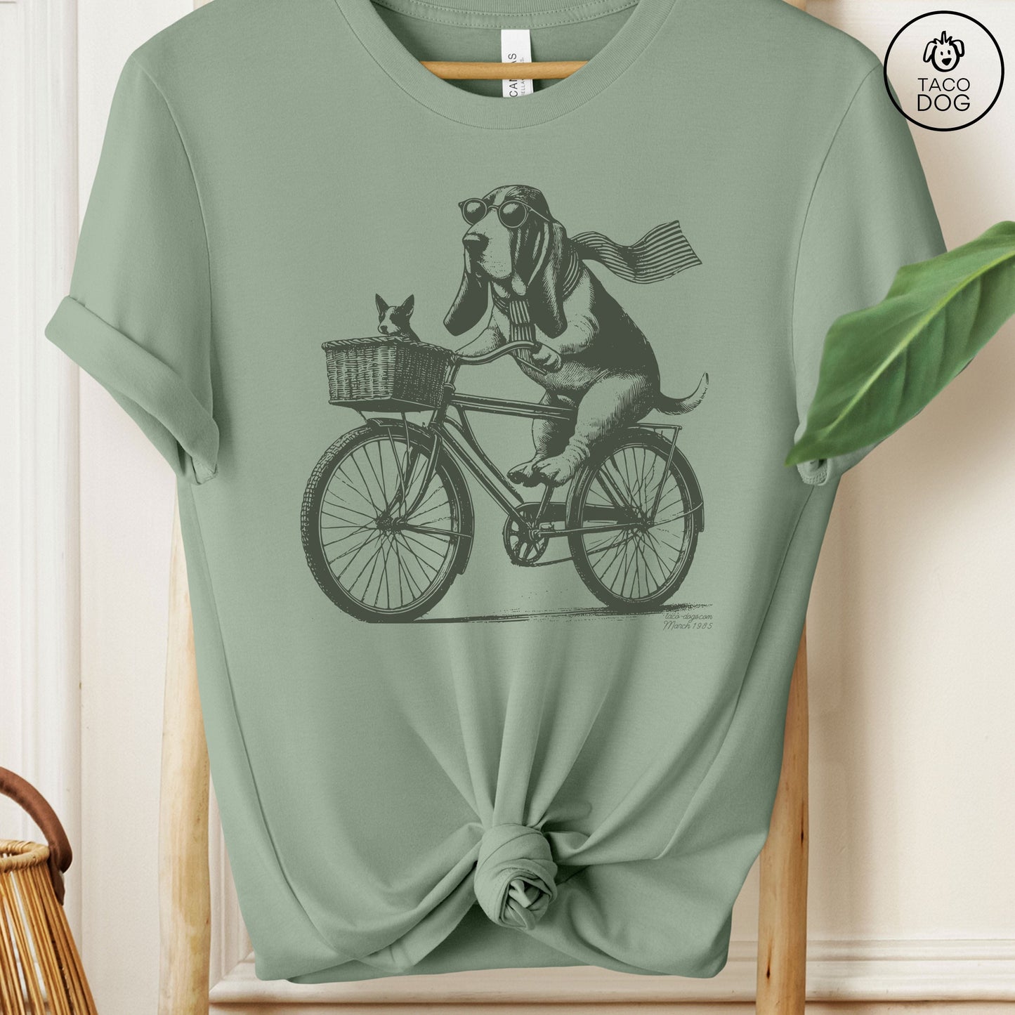 Basset Hound Bike Bicycle T-Shirt