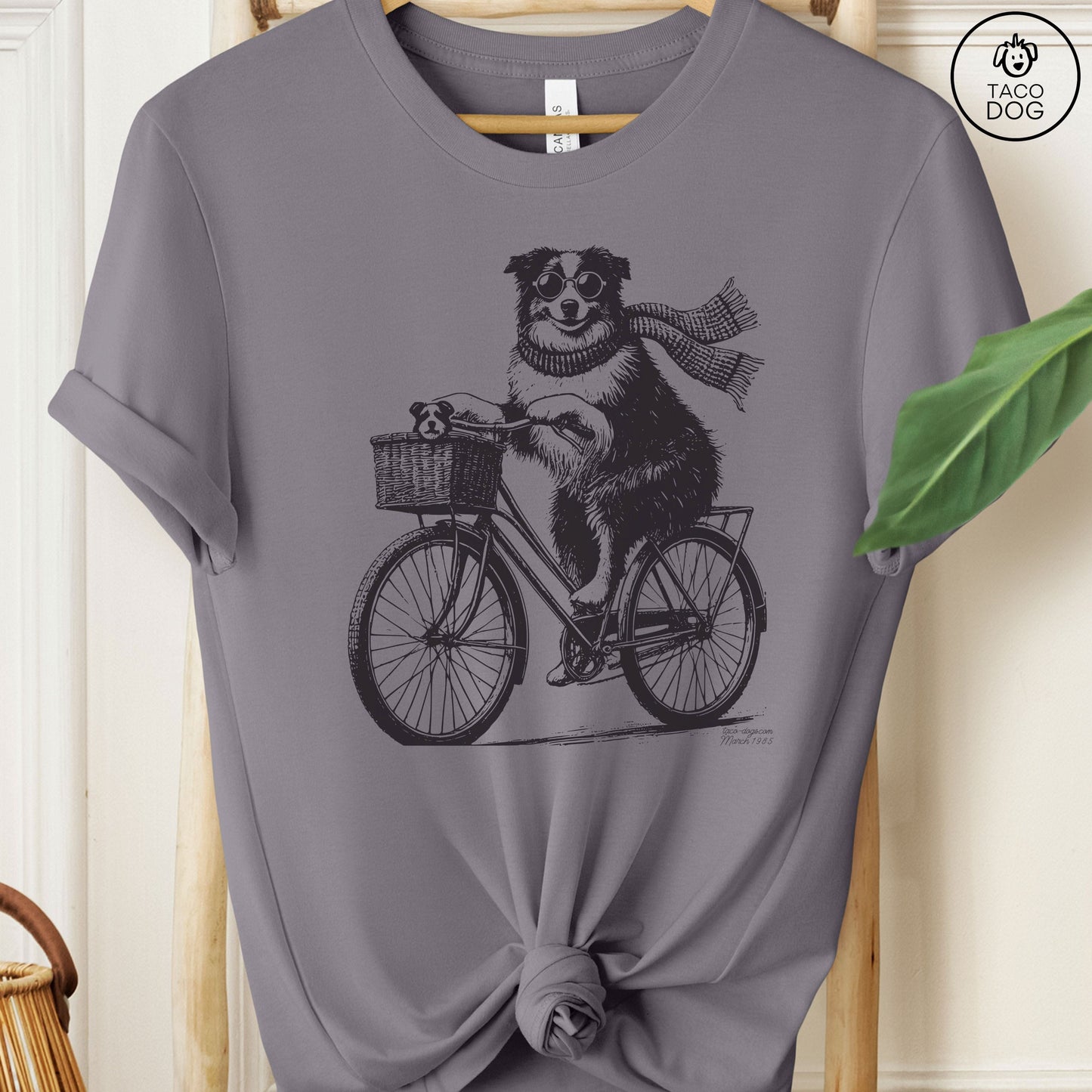 Aussie Australian Shepherd Bike Bicycle T-Shirt