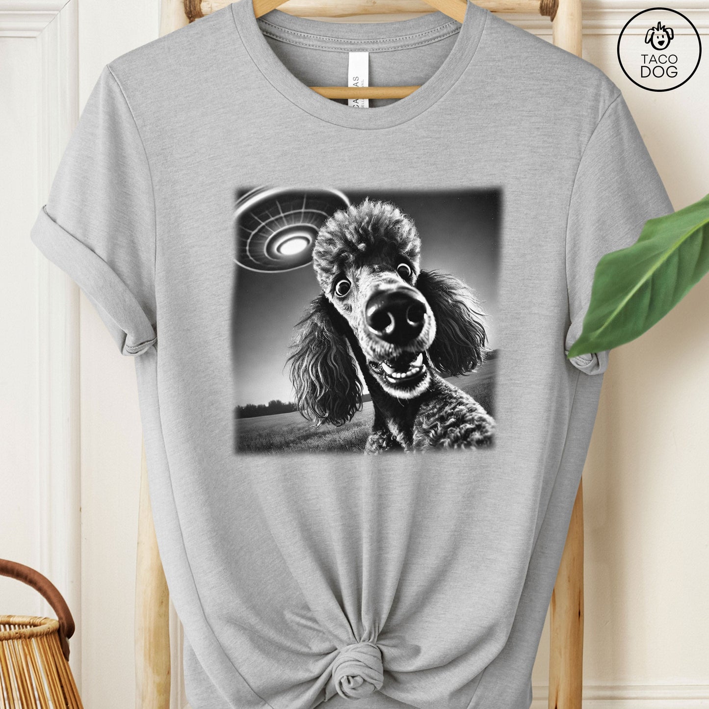 Poodle UFO Selfie T-Shirt
