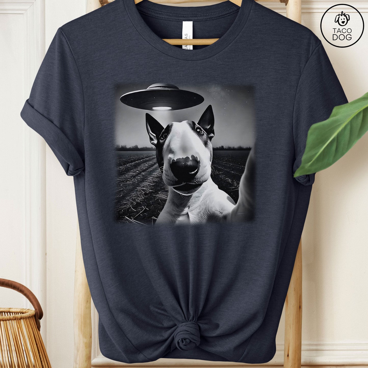 Bull Terrier UFO Selfie T-Shirt