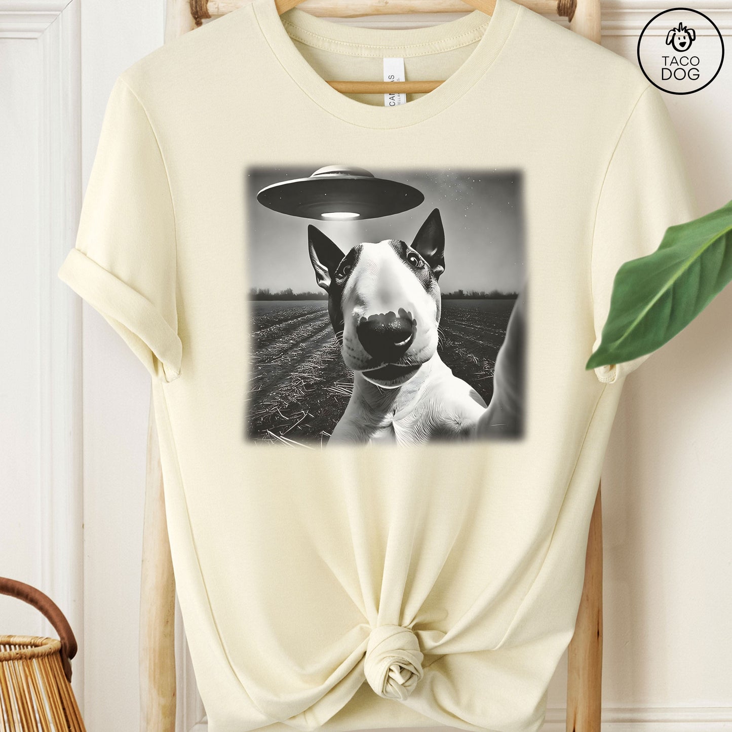 Bull Terrier UFO Selfie T-Shirt