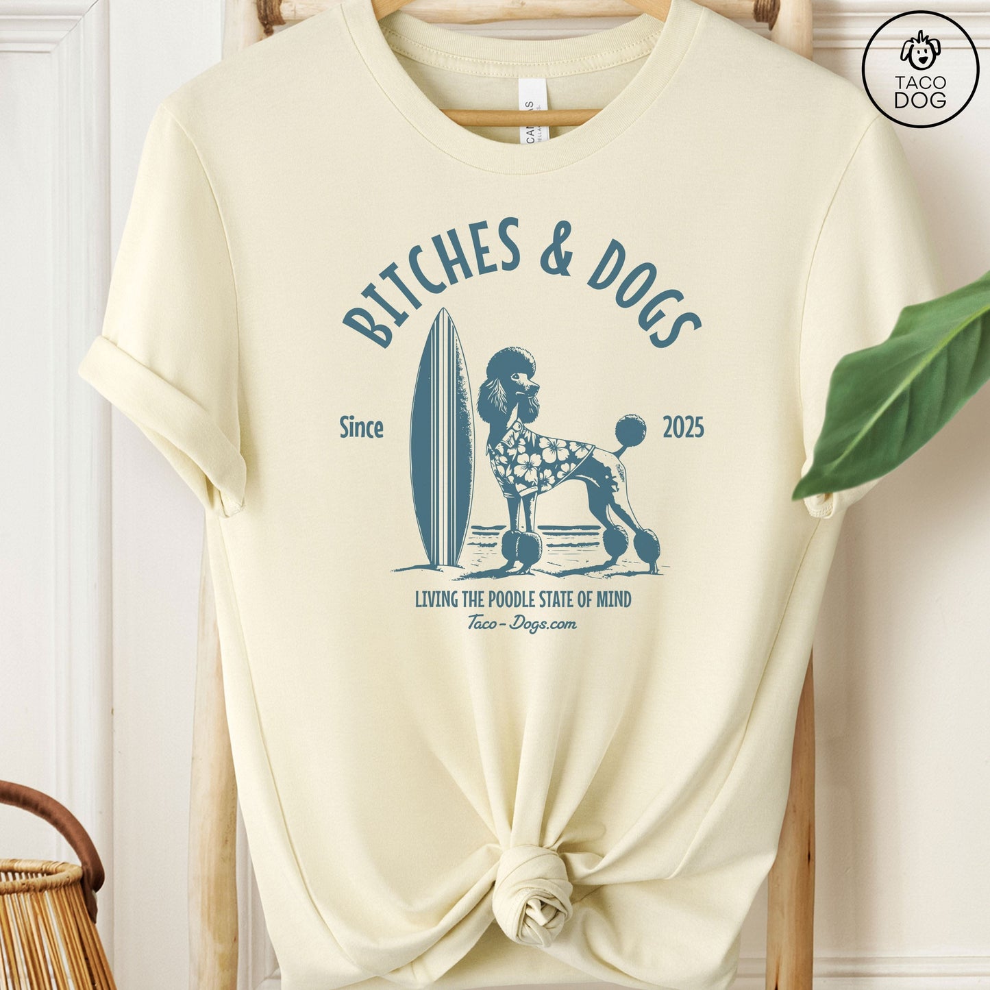 Bitches & Dogs Poodle Surf T-Shirt
