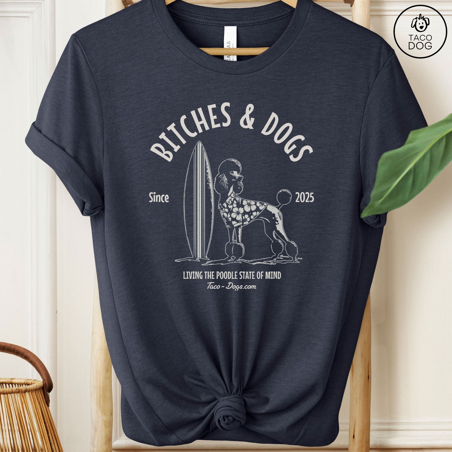Bitches & Dogs Poodle Surf T-Shirt