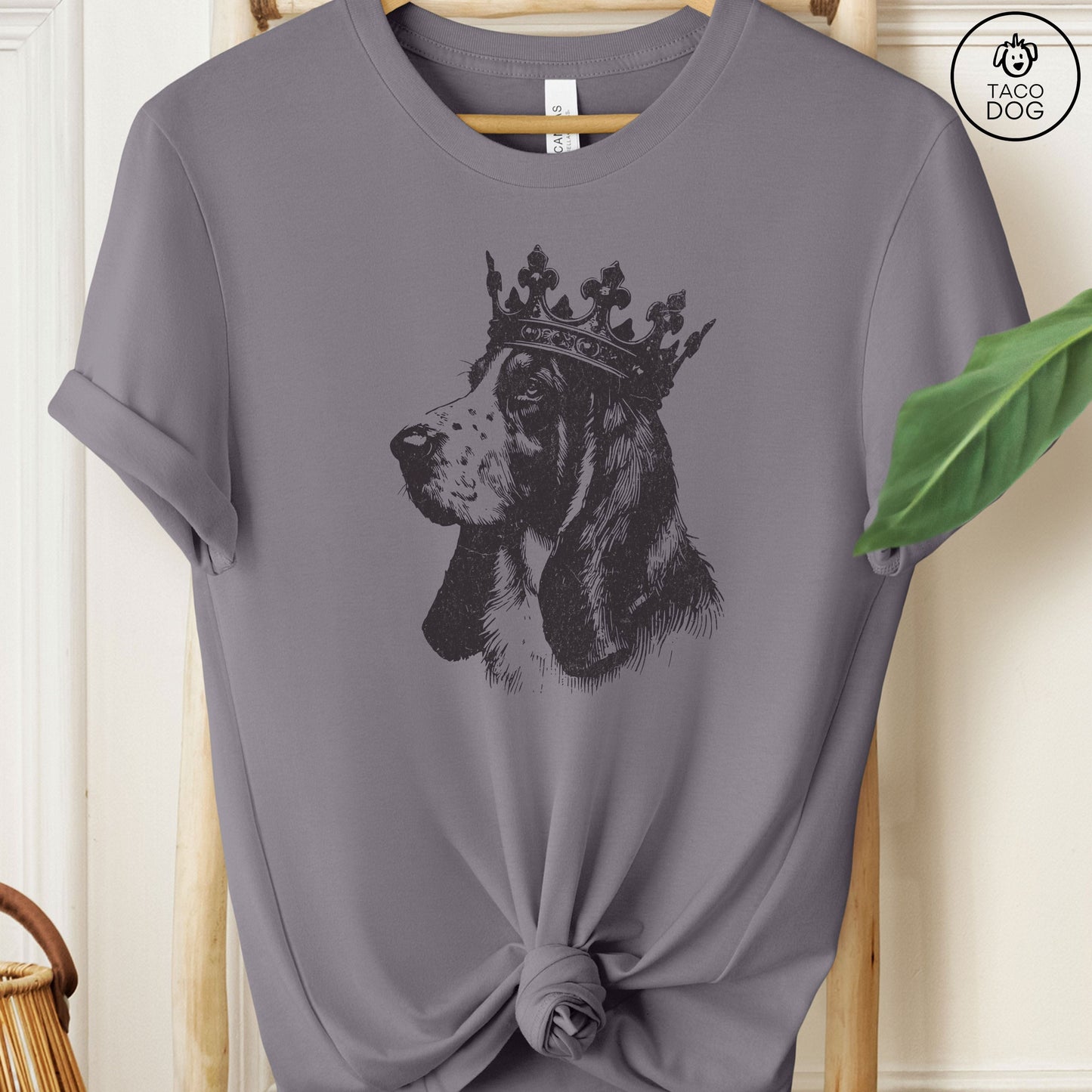 Basset Hound Crown T-Shirt