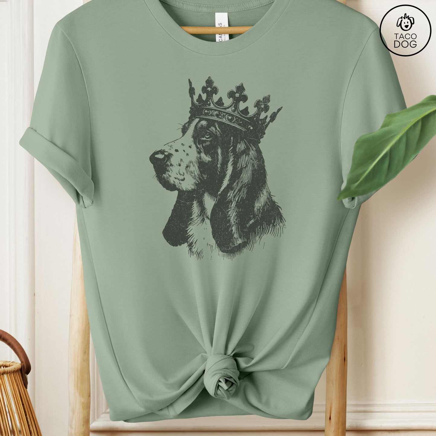 Basset Hound Crown T-Shirt