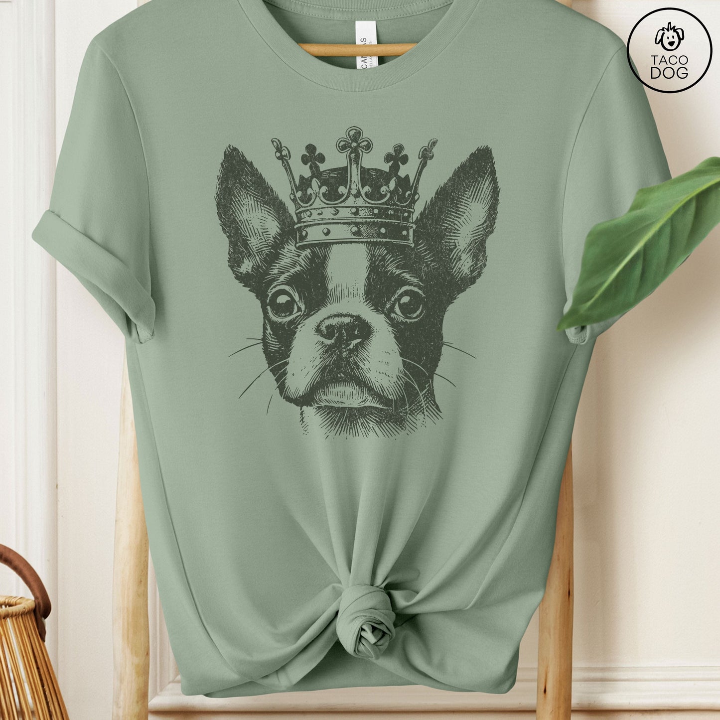 Boston Terrier Crown King T-Shirt