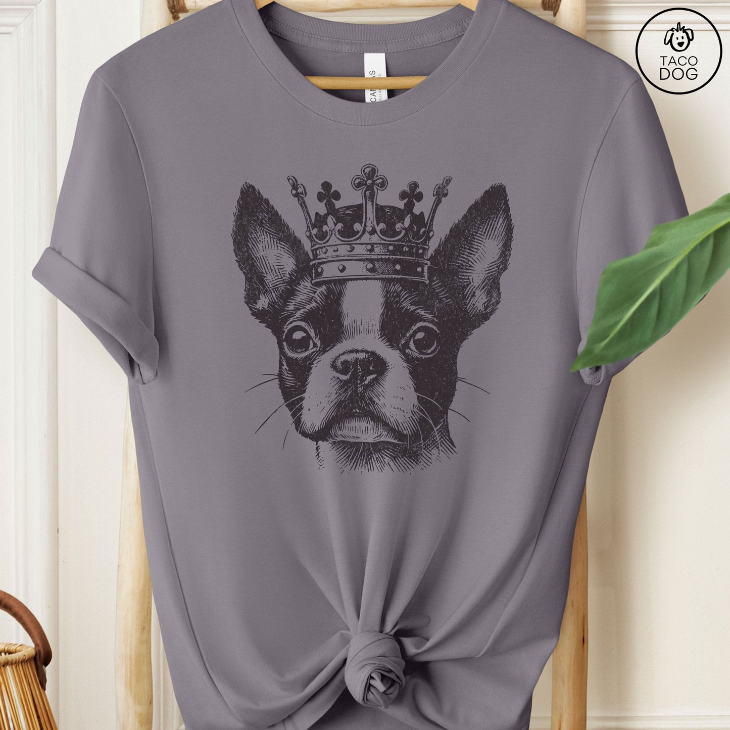Boston Terrier Crown King T-Shirt