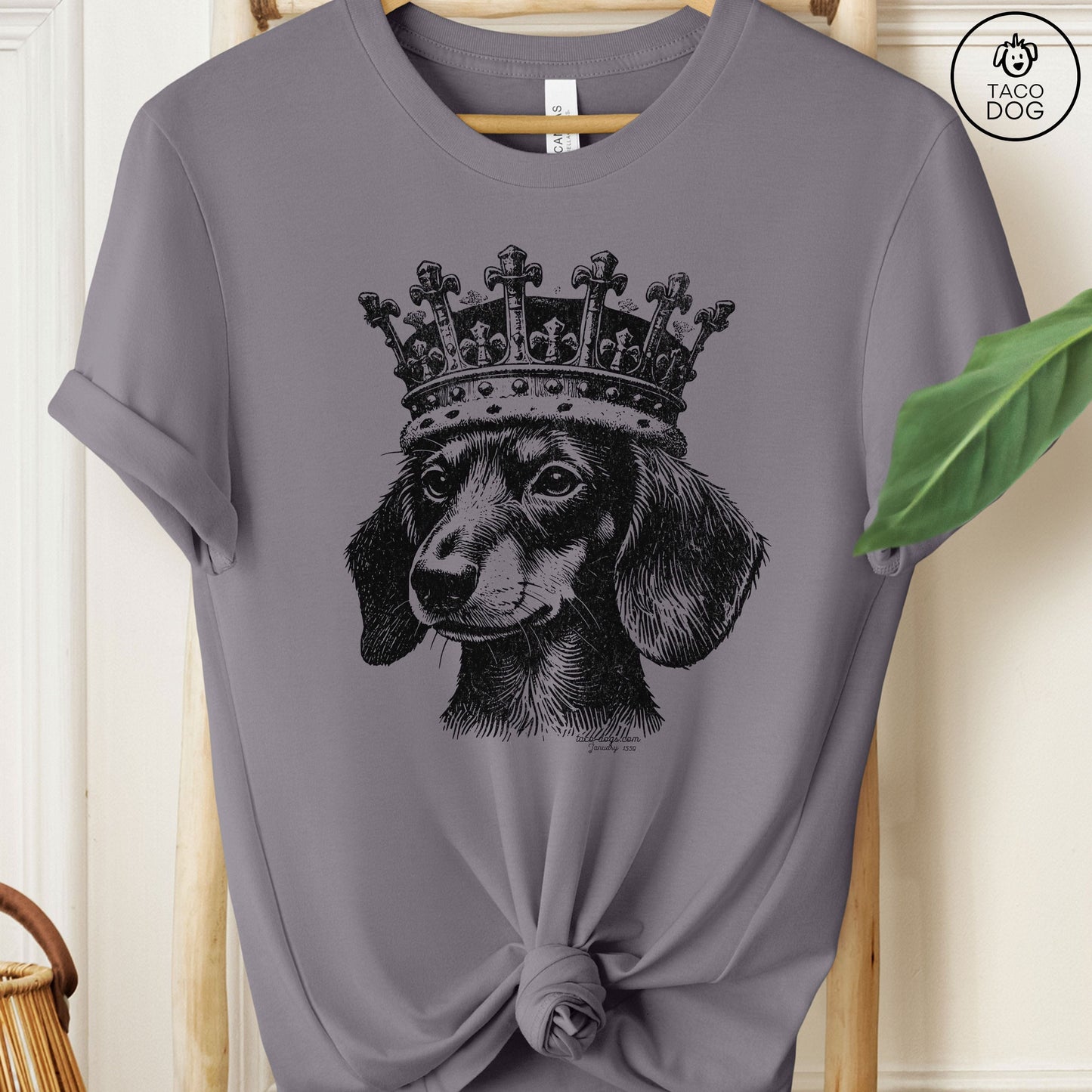 Dachshund Doxie Wiener Dog Crown T-Shirt
