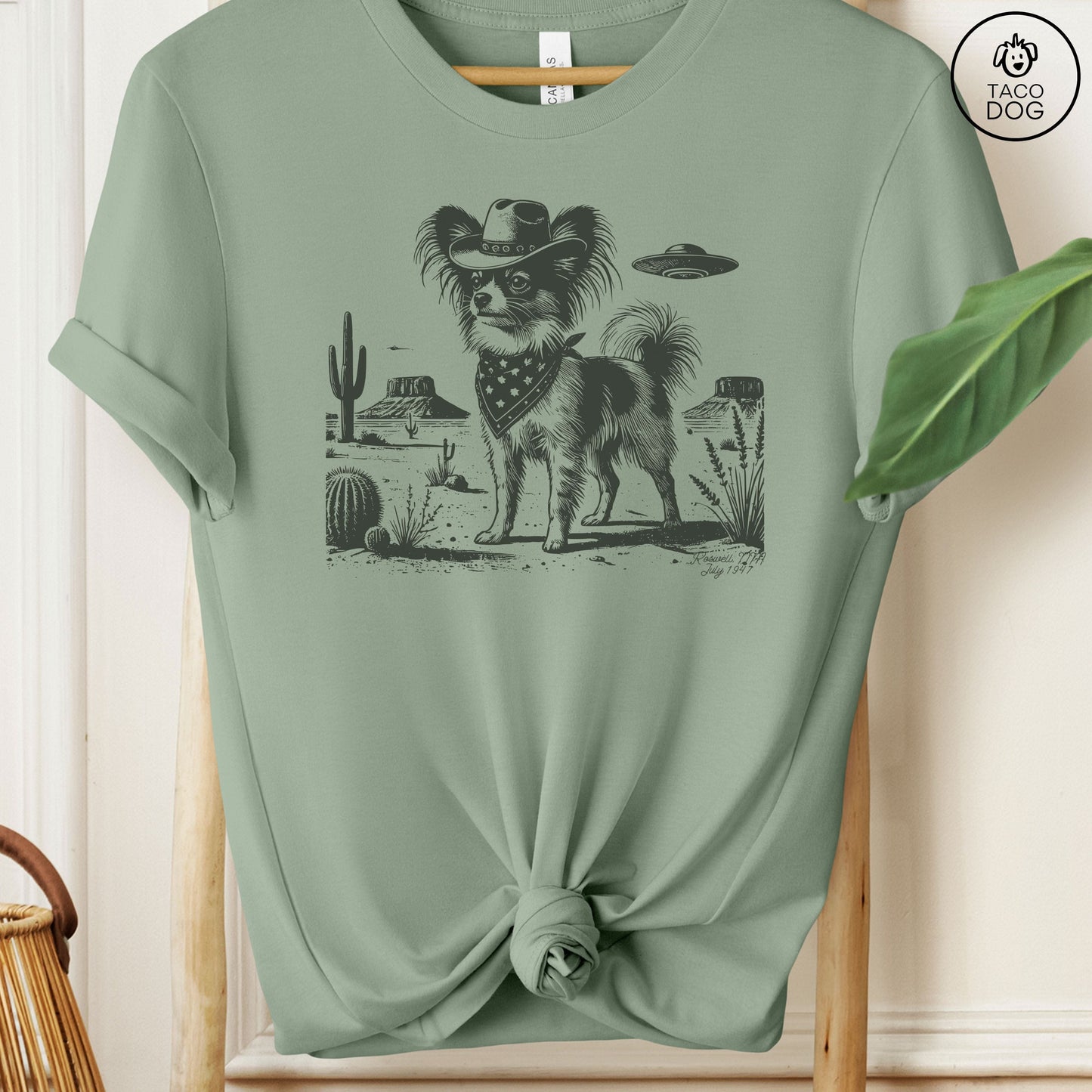 Papillon Cowboy Ink Space Cowboy UFO T-Shirt