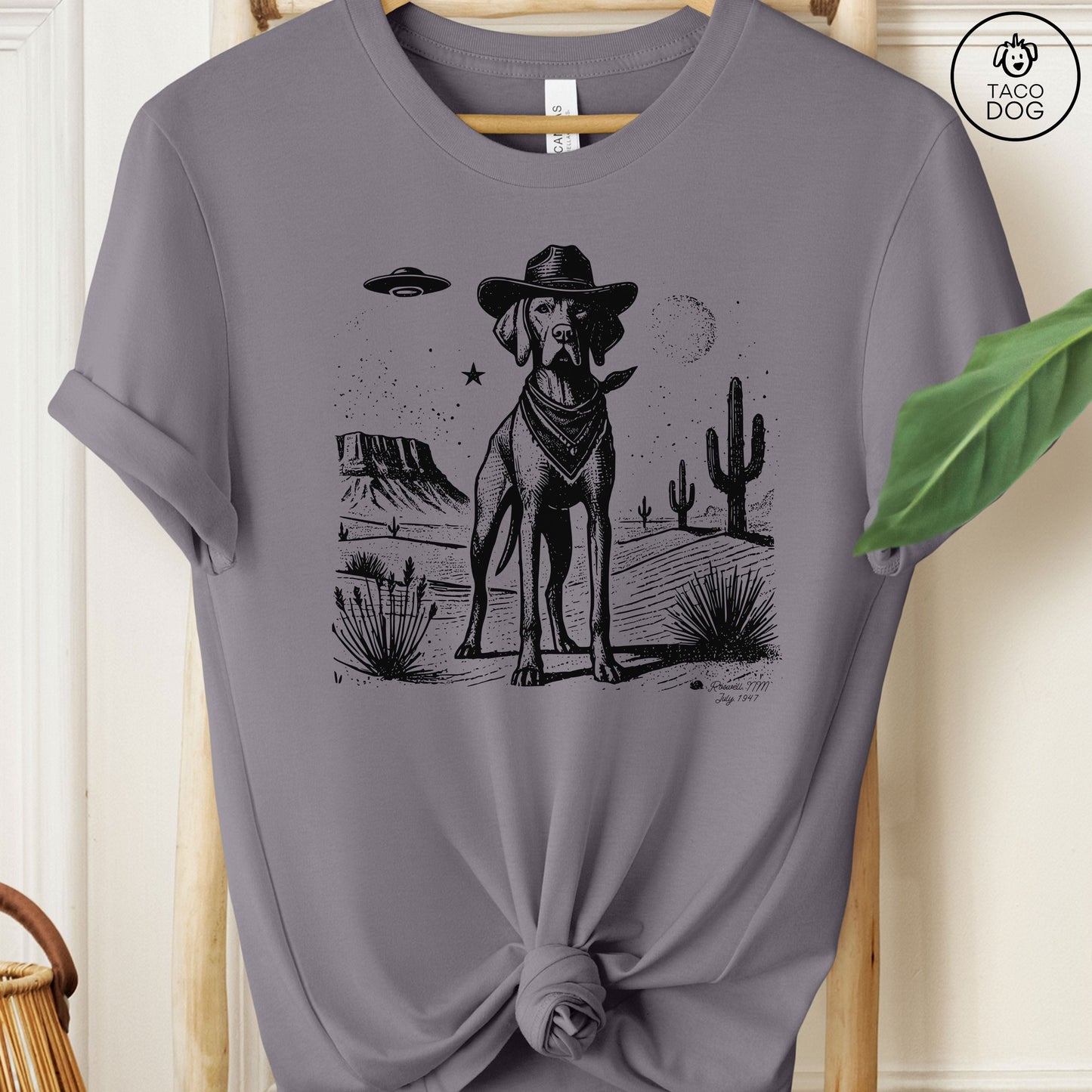 Vizsla Cowboy Ink Space Cowboy UFO T-Shirt