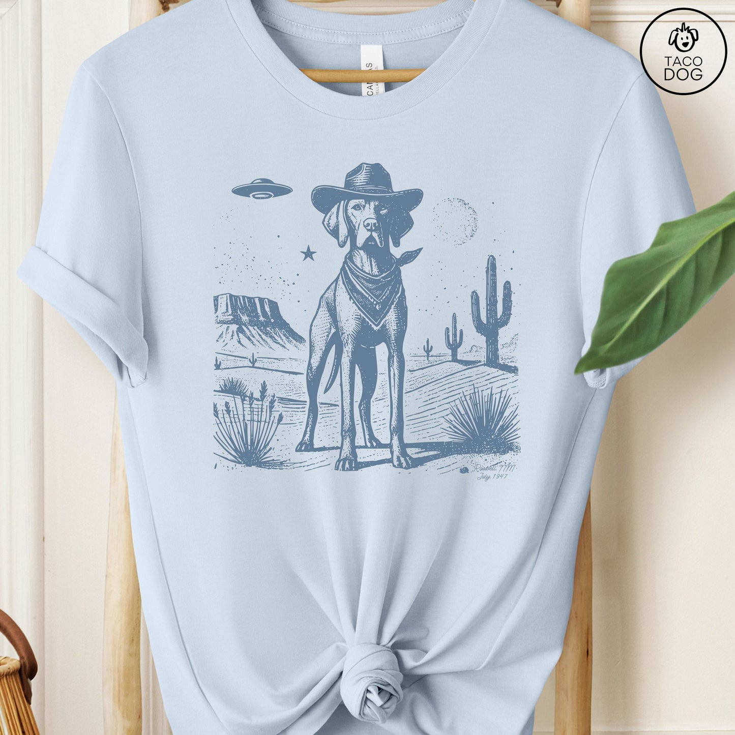 Vizsla Cowboy Ink Space Cowboy UFO T-Shirt