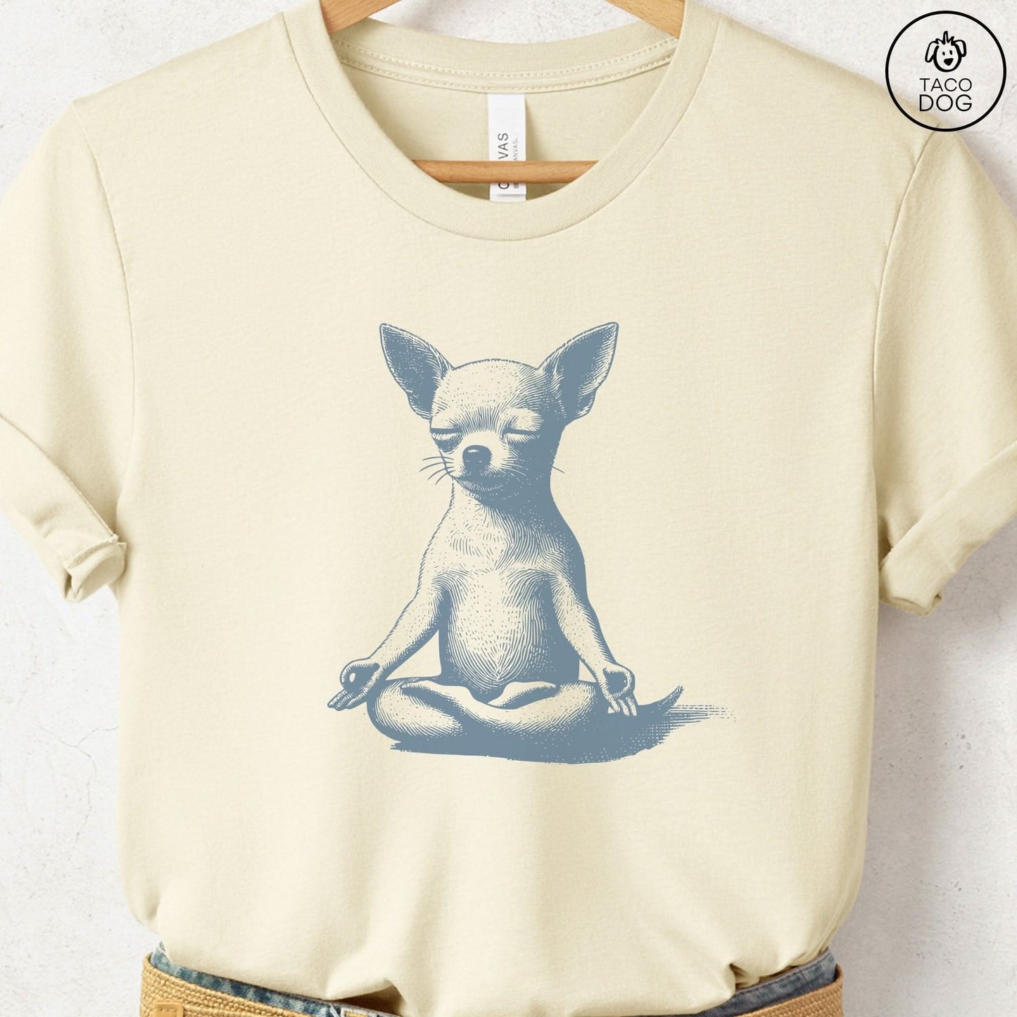 Chihuahua Meditate Yoga T-Shirt