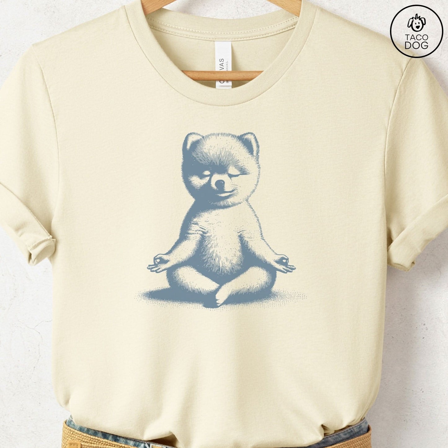 Pomeranian Meditate Yoga T-Shirt