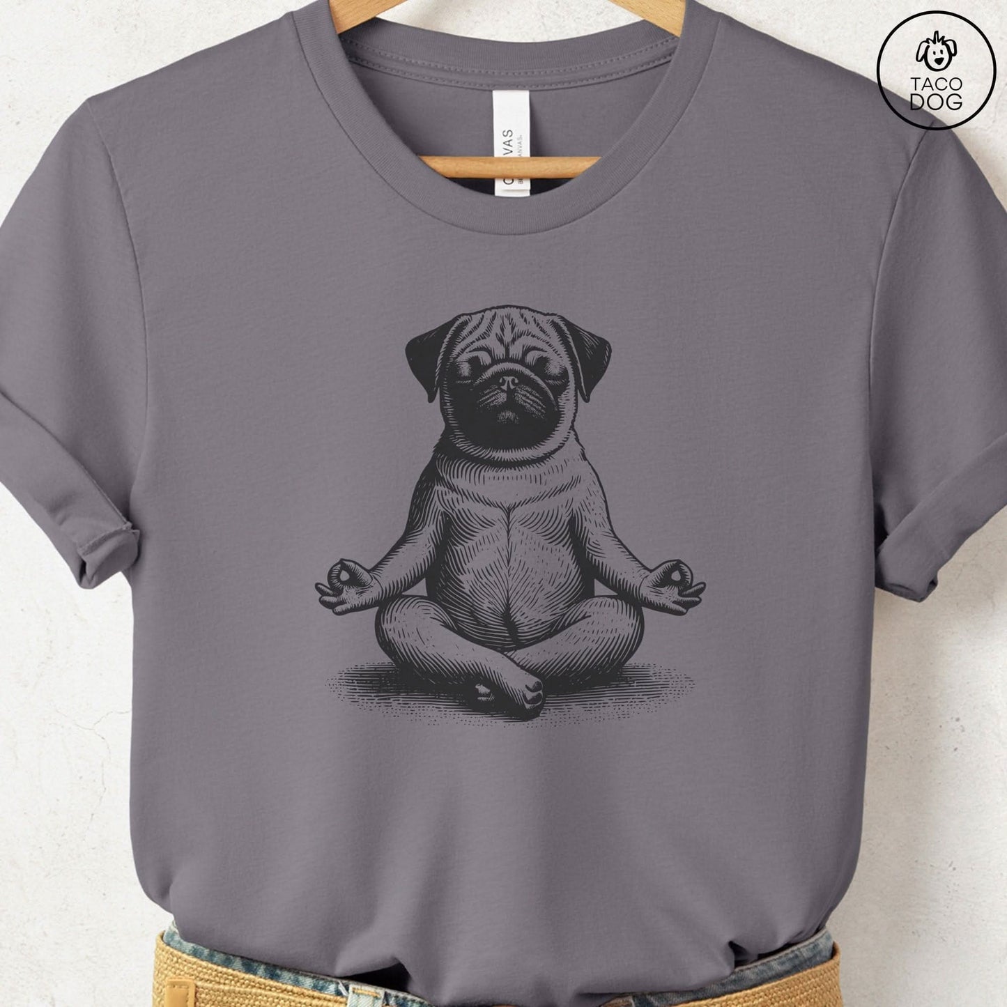 Pug Meditate Yoga T-Shirt