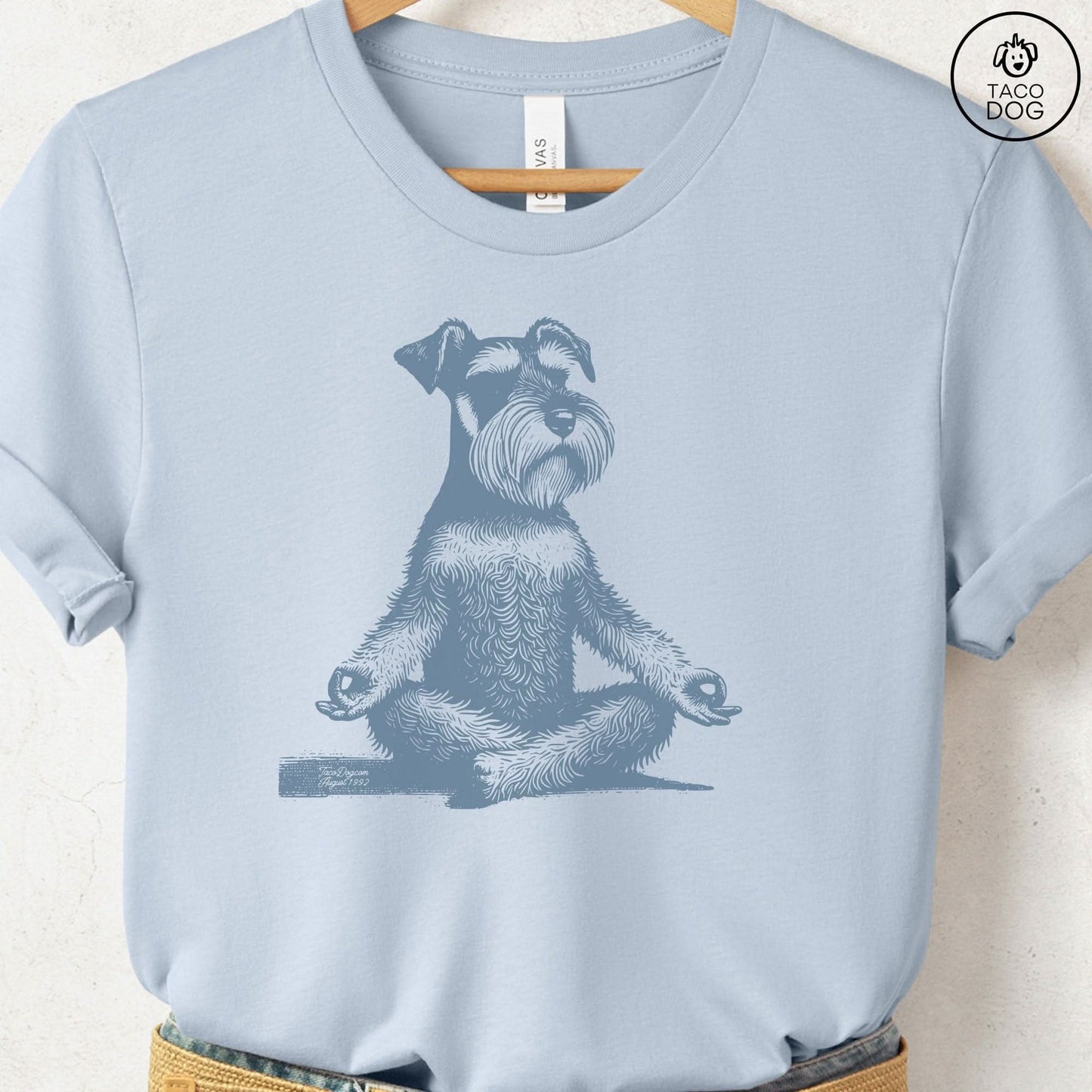 Schnauzer Meditate Yoga T-Shirt