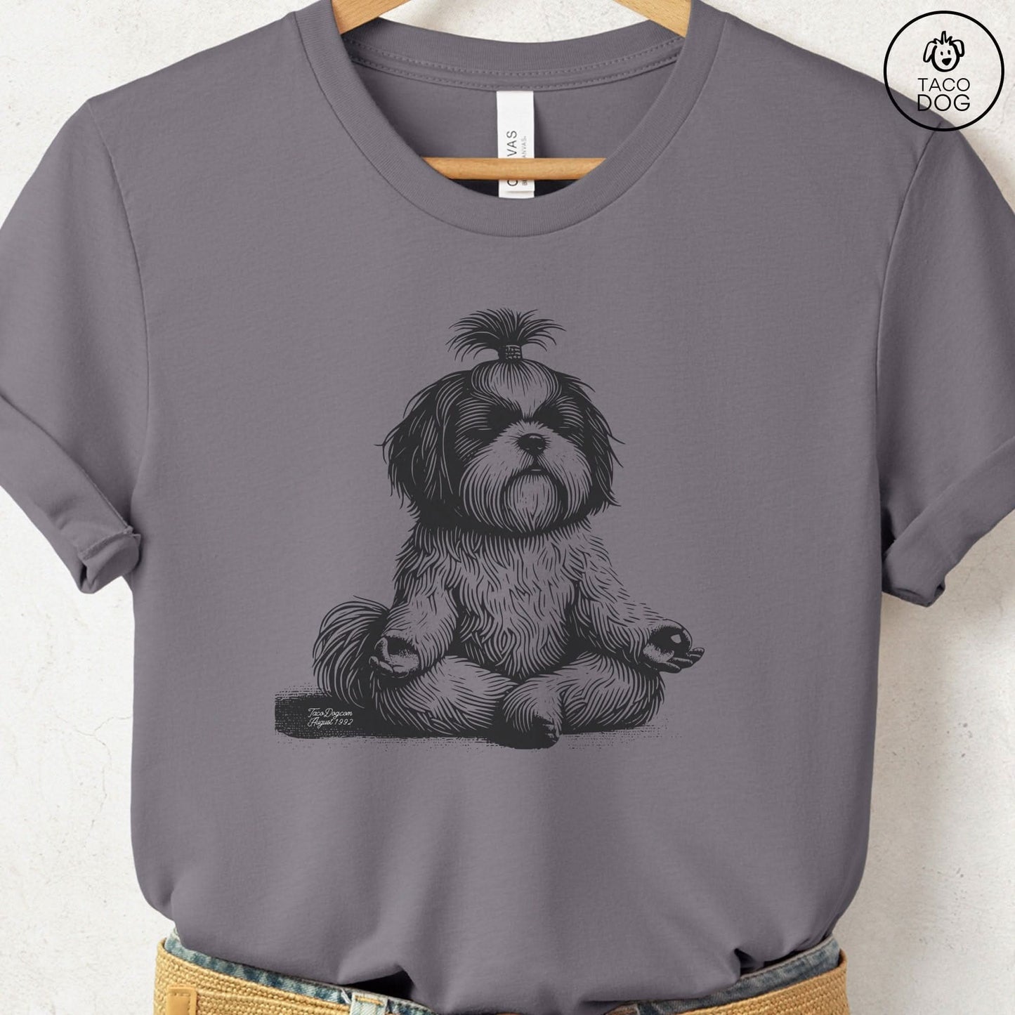 Shih Tzu Meditate Yoga T-Shirt