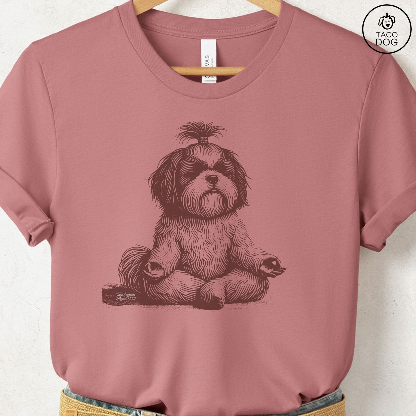 Shih Tzu Meditate Yoga T-Shirt