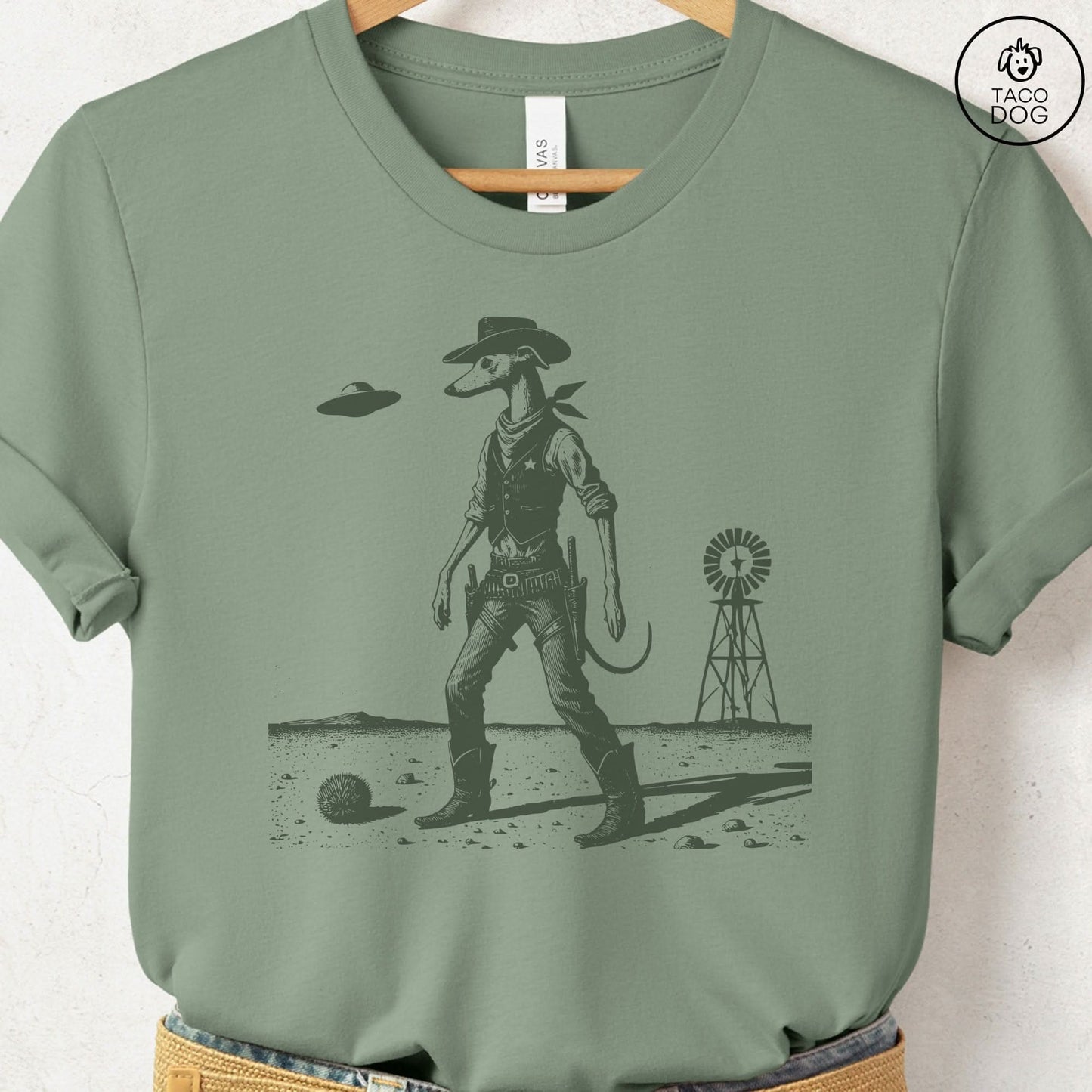 Italian Greyhound Whippet Iggy Sheriff T-Shirt