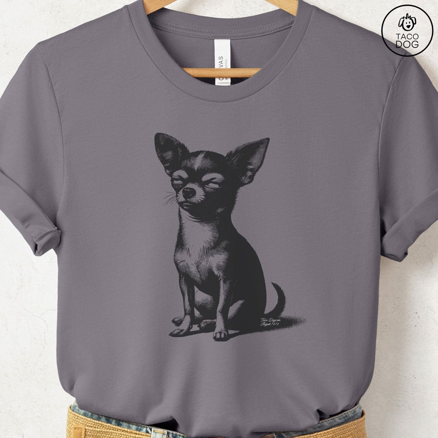 Chiuahua Eye Rolling Disapproving Dog T-Shirt