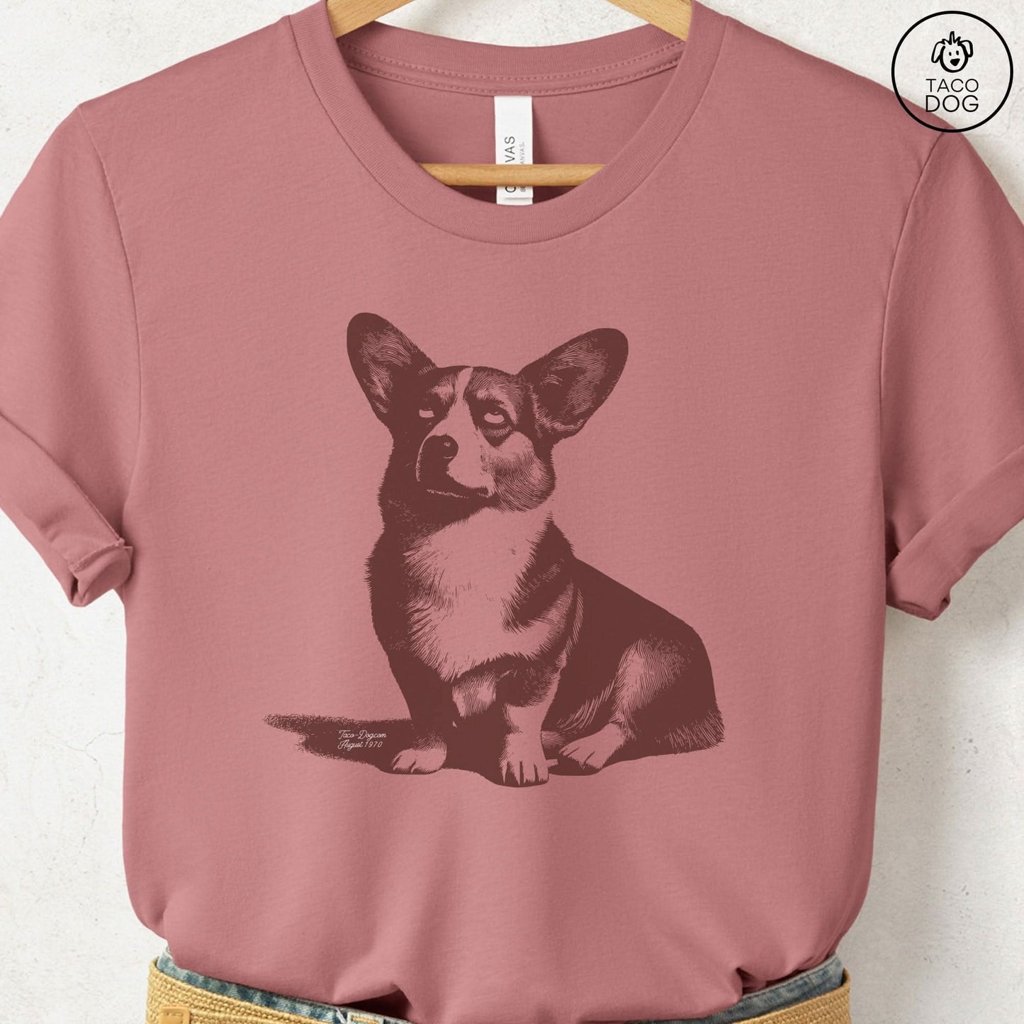 Corgi Eye Rolling Disapproving Dog T-Shirt