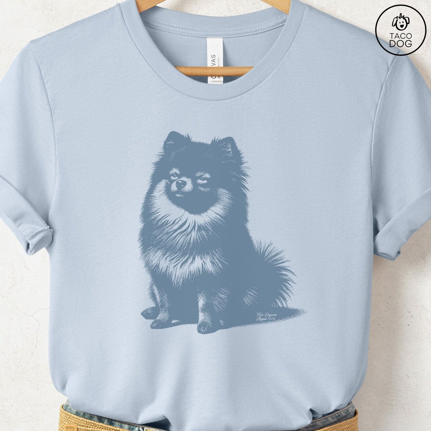 Pomeranian Eye Rolling Disapproving Dog T-Shirt
