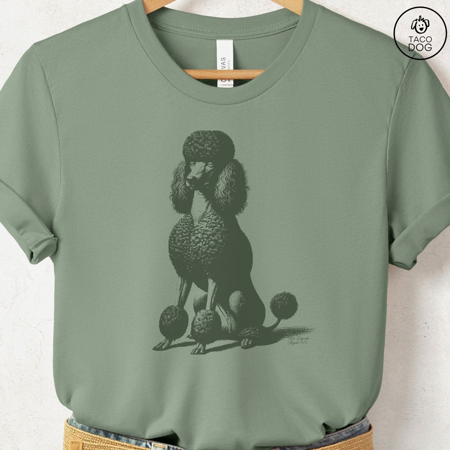 Poodle Eye Rolling Disapproving Dog T-Shirt