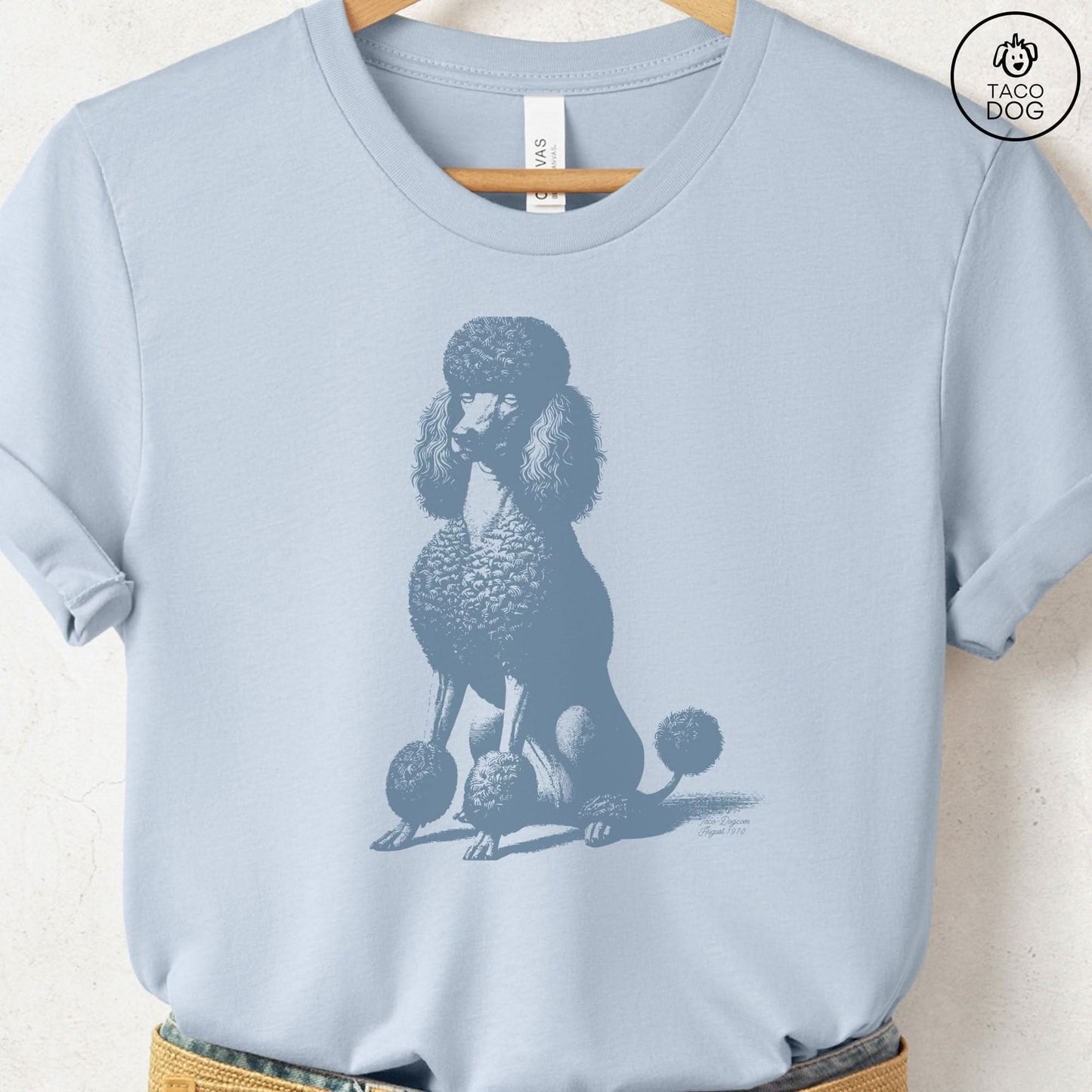 Poodle Eye Rolling Disapproving Dog T-Shirt